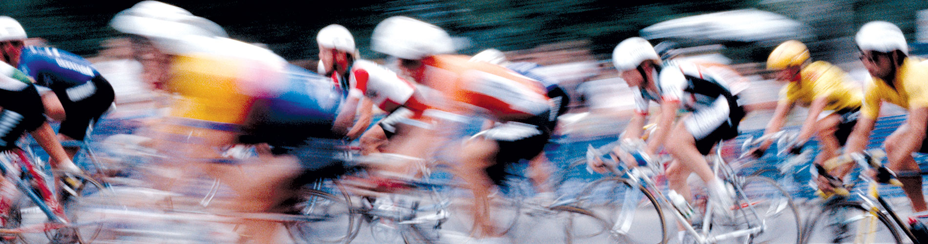 Cyclists during the race